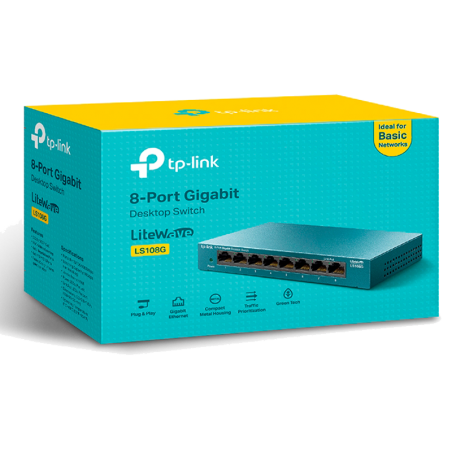 TP-LINK Switch 8 Puertos Gigabit LS108G