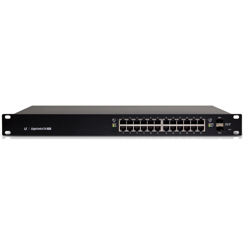 Ubiquiti EdgeSwitch PoE 24 puertos Gigabit Ethernet y 2 slots SFP ES-24-250W