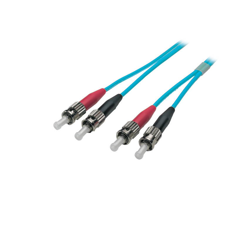 EFB - Latiguillo de fibra ST/ ST, 50/ 125µ, OM3, MM, LSZH, aqua, 3mm - 1m