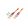 EFB - Latiguillo de fibra SC/ SC, 50/ 125µ, OM2, MM, LSZH, Naranja - 1m